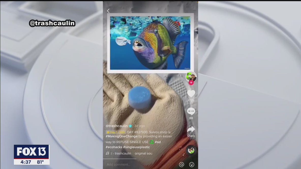 Cleaning up beach trash makes Bay Area man TikTok famous